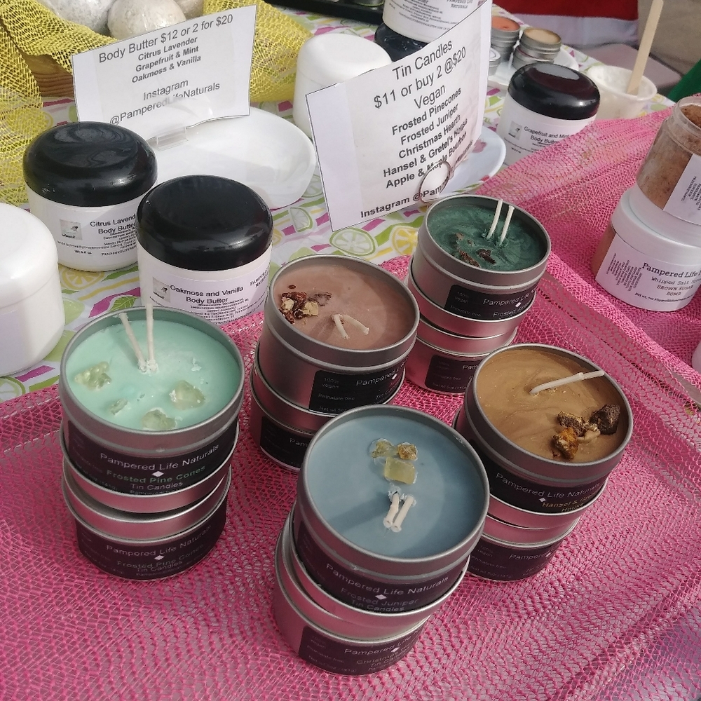 Soy/Coconut wax tin candles(scented)